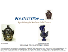 Tablet Screenshot of folkpottery.com